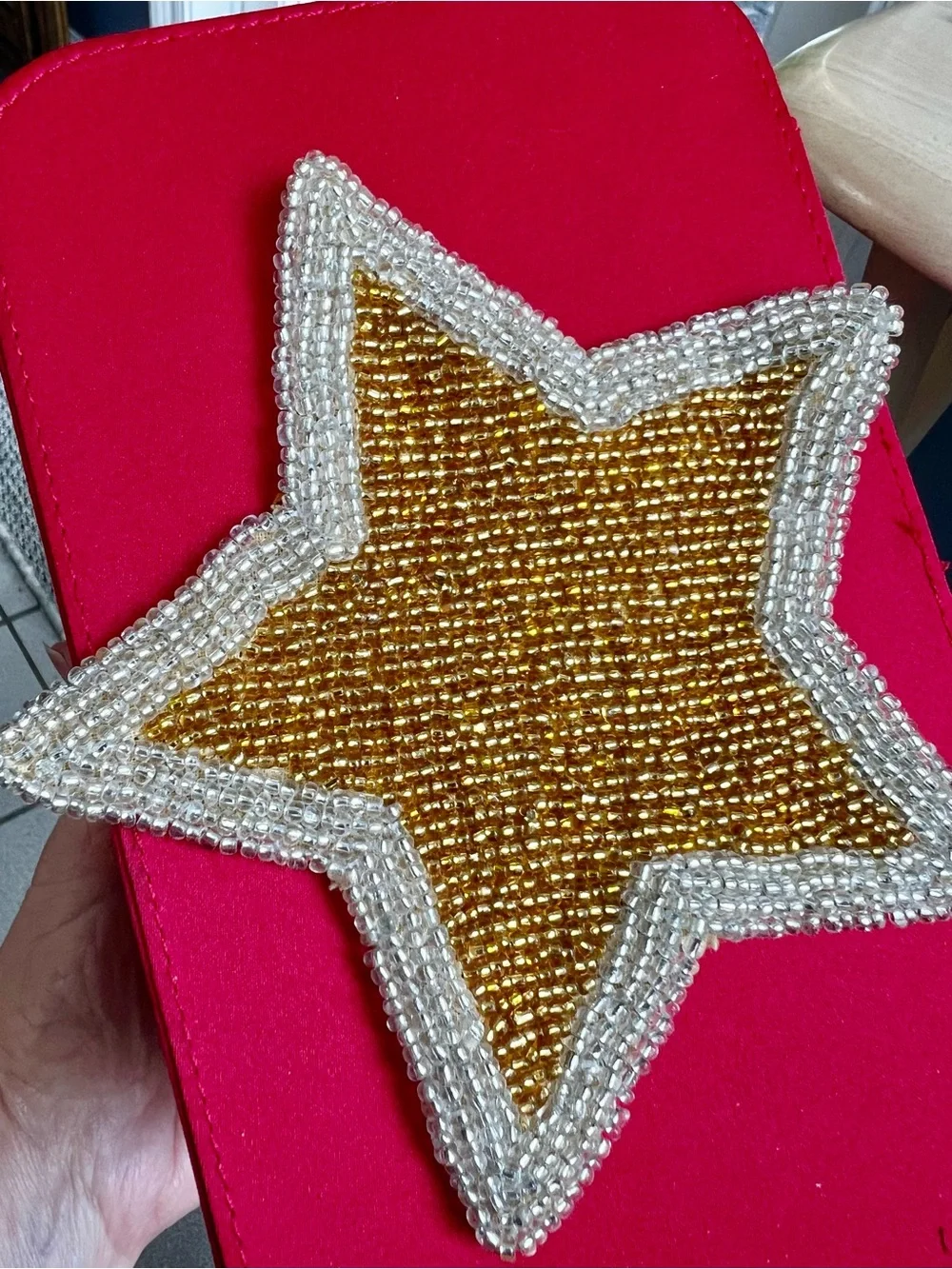 FOUR BEADED STAR DESIGN COASTERS ARE NWT